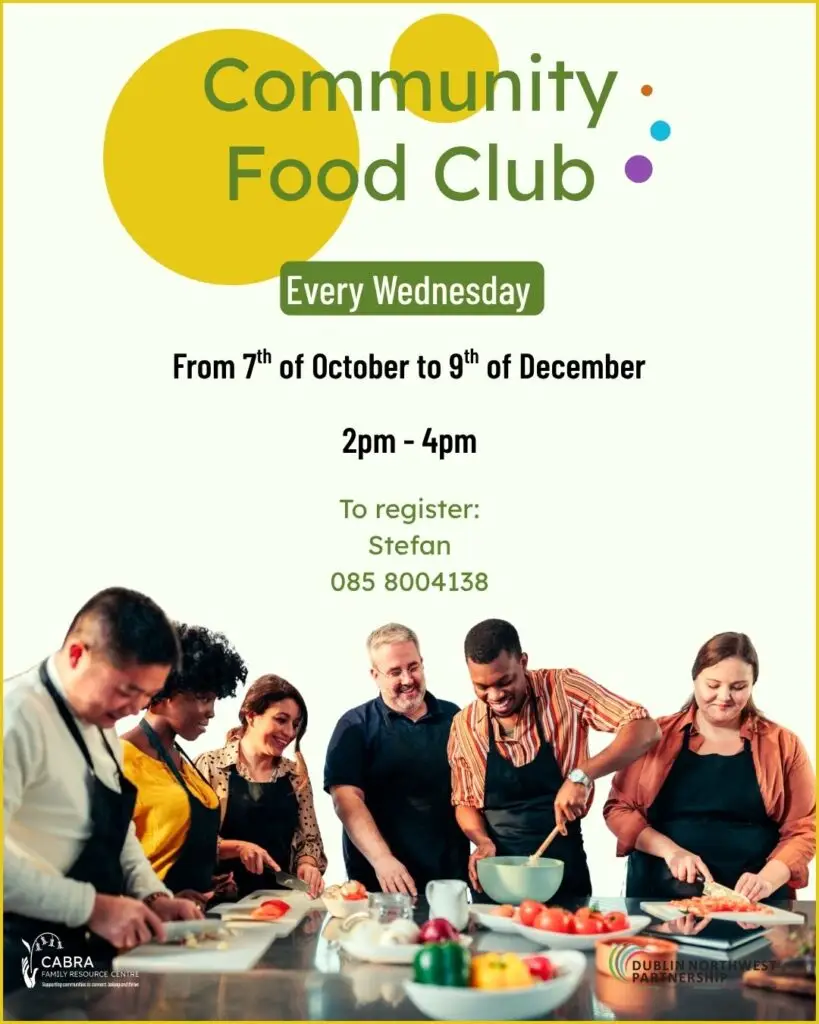 community food club information poster website